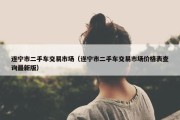 遂宁市二手车交易市场（遂宁市二手车交易市场价格表查询最新版）