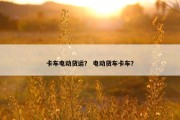 卡车电动货运？ 电动货车卡车？