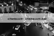 小汽车作文100字？ 小汽车作文100字二年级？