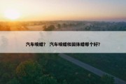 汽车喷蜡？ 汽车喷蜡和固体蜡哪个好？