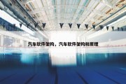 汽车软件架构，汽车软件架构和原理