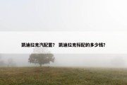 凯迪拉克汽配置？ 凯迪拉克标配的多少钱？