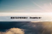 冀博汽车价格及图片？ 河北翼博立车？