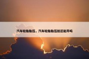 汽车轮胎胎压，汽车轮胎胎压低还能开吗