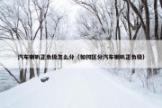 汽车喇叭正负极怎么分（如何区分汽车喇叭正负极）