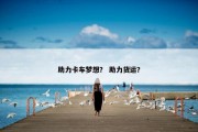 助力卡车梦想？ 助力货运？