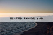 衡水鸿宇汽配？ 衡水鸿宇汽配厂怎么样？