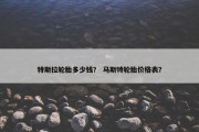 特斯拉轮胎多少钱？ 马斯特轮胎价格表？