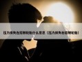 压力损失左后侧轮胎什么意思（压力损失右后侧轮胎）