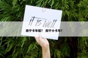 南宁卡车姐？ 南宁小卡车？