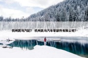 杭州凯马汽配？ 杭州凯马汽车零部件有限公司？