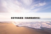 各型号轮胎重量（轮胎规格参数对比）
