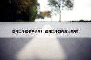 益阳二手皮卡车卡车？ 益阳二手双排座小货车？