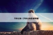 汽车认知（汽车认知思维导图）