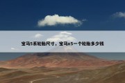宝马5系轮胎尺寸，宝马x5一个轮胎多少钱