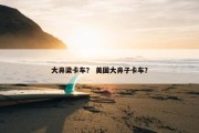 大鼻梁卡车？ 美国大鼻子卡车？
