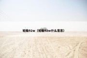 轮胎92w（轮胎92w什么意思）