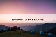 皮卡汽车图片（皮卡汽车图片及价格）