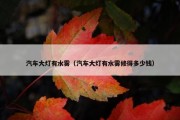 汽车大灯有水雾（汽车大灯有水雾修得多少钱）