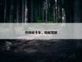 开蚂蚁卡车，蚂蚁驾驶