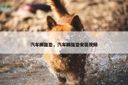 汽车脚踏垫，汽车脚踏垫安装视频