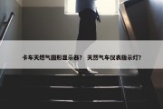 卡车天燃气圆形显示器？ 天然气车仪表指示灯？