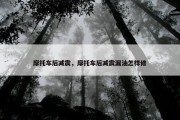 摩托车后减震，摩托车后减震漏油怎样修