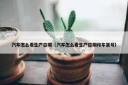 汽车怎么看生产日期（汽车怎么看生产日期和车架号）