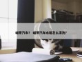 喵哥汽车？ 喵哥汽车水箱怎么清洗？