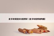 皮卡车安装多大后桥好（皮卡车后桥结构图）