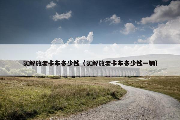 买解放老卡车多少钱（买解放老卡车多少钱一辆）