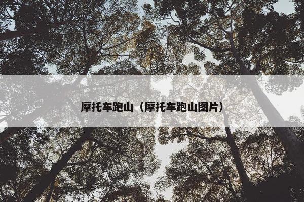 摩托车跑山（摩托车跑山图片）