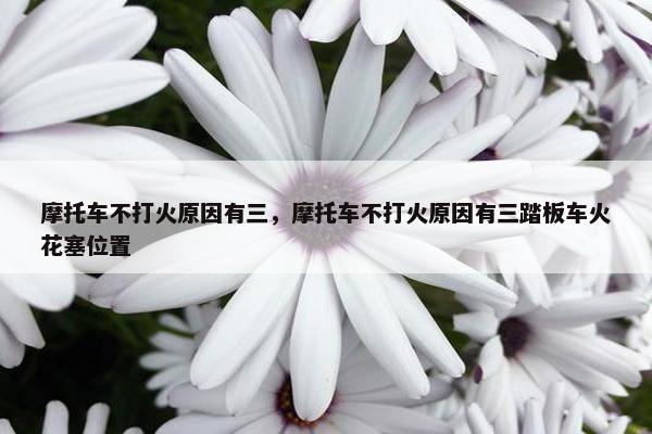 摩托车不打火原因有三，摩托车不打火原因有三踏板车火花塞位置