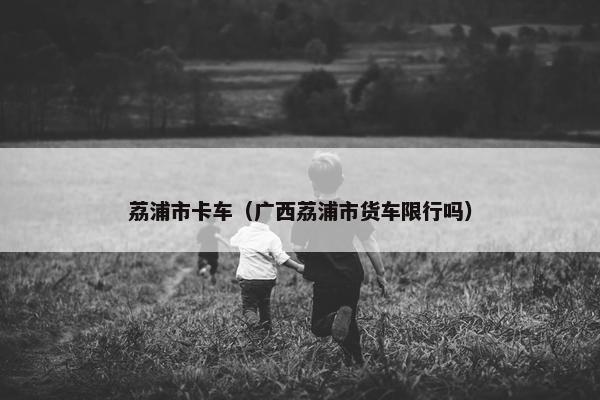 荔浦市卡车（广西荔浦市货车限行吗）