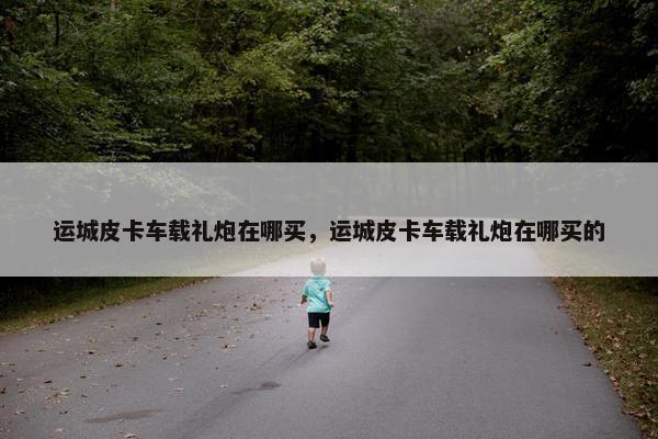 运城皮卡车载礼炮在哪买，运城皮卡车载礼炮在哪买的