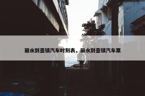 丽水到壶镇汽车时刻表，丽水到壶镇汽车票