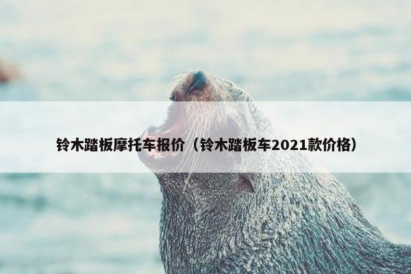 铃木踏板摩托车报价（铃木踏板车2021款价格）