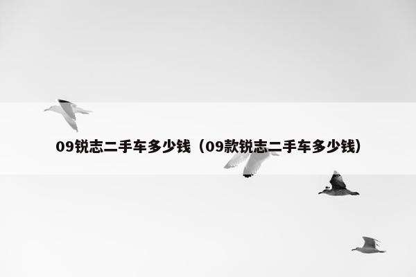 09锐志二手车多少钱（09款锐志二手车多少钱）