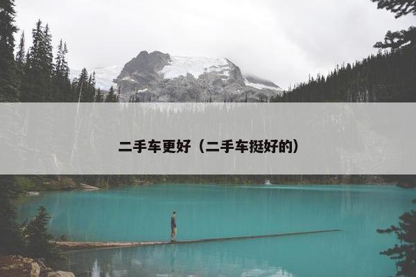二手车更好（二手车挺好的）