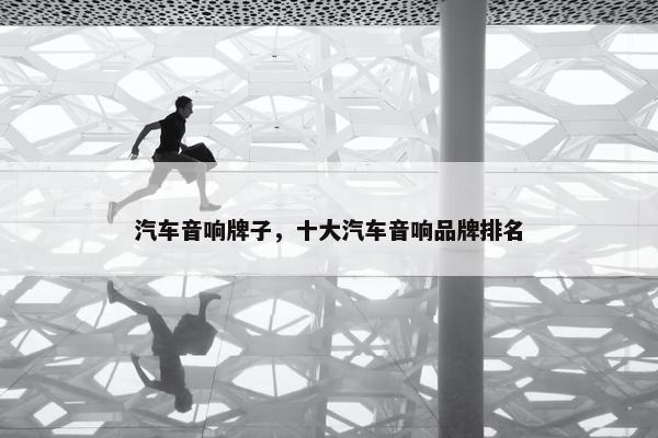 汽车音响牌子，十大汽车音响品牌排名