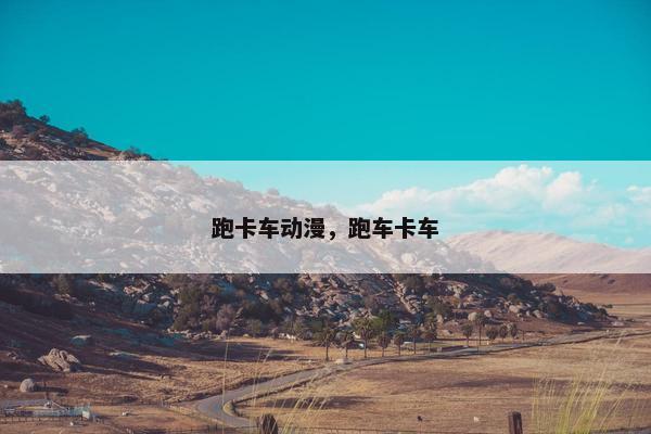 跑卡车动漫，跑车卡车