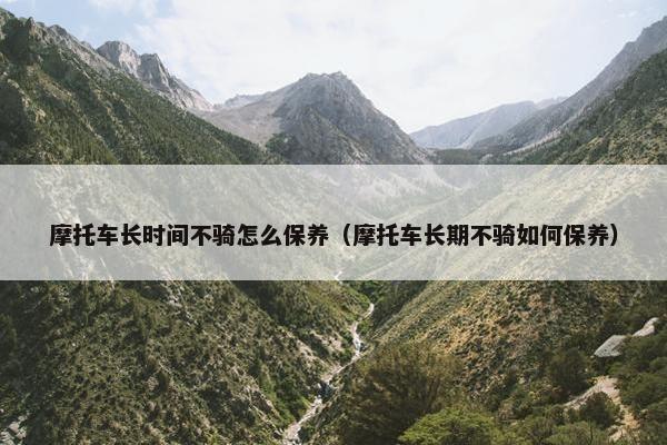 摩托车长时间不骑怎么保养（摩托车长期不骑如何保养）