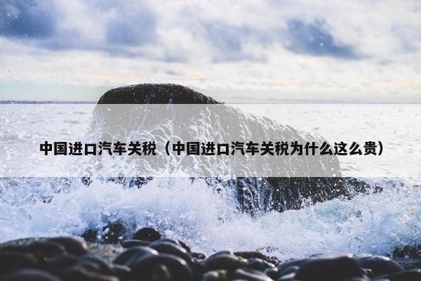 中国进口汽车关税（中国进口汽车关税为什么这么贵）