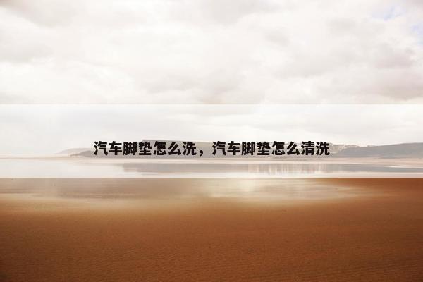 汽车脚垫怎么洗，汽车脚垫怎么清洗
