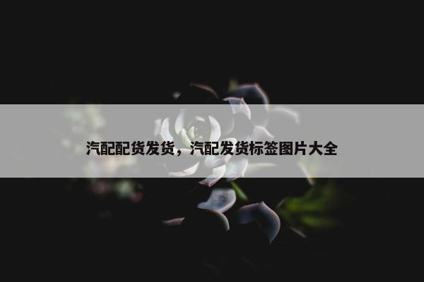 汽配配货发货，汽配发货标签图片大全