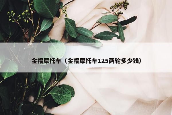 金福摩托车（金福摩托车125两轮多少钱）
