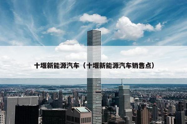 十堰新能源汽车（十堰新能源汽车销售点）