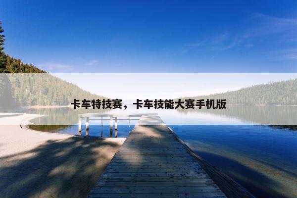 卡车特技赛，卡车技能大赛手机版