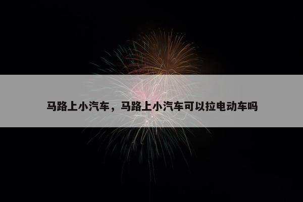 马路上小汽车，马路上小汽车可以拉电动车吗