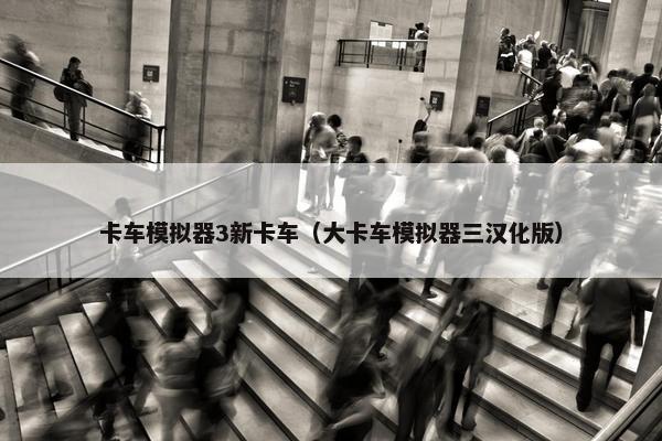 卡车模拟器3新卡车（大卡车模拟器三汉化版）
